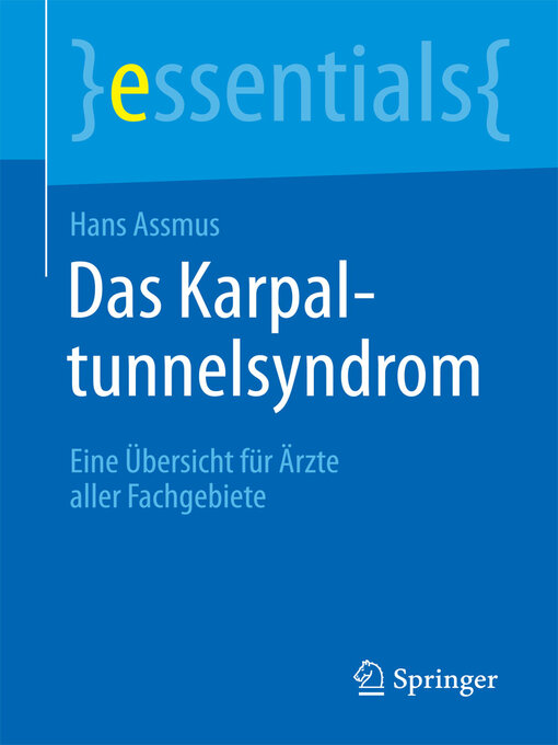 Title details for Das Karpaltunnelsyndrom by Hans Assmus - Available